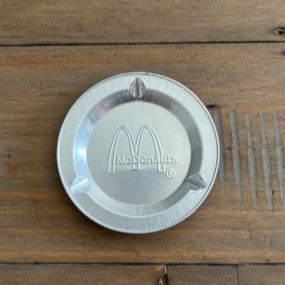 Vintage McDonald’s aluminum ashtray 3.5 inches